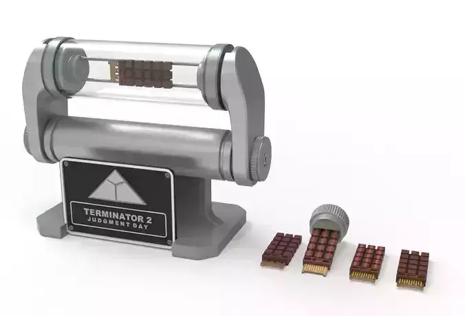 Terminator Brain Chip with stand