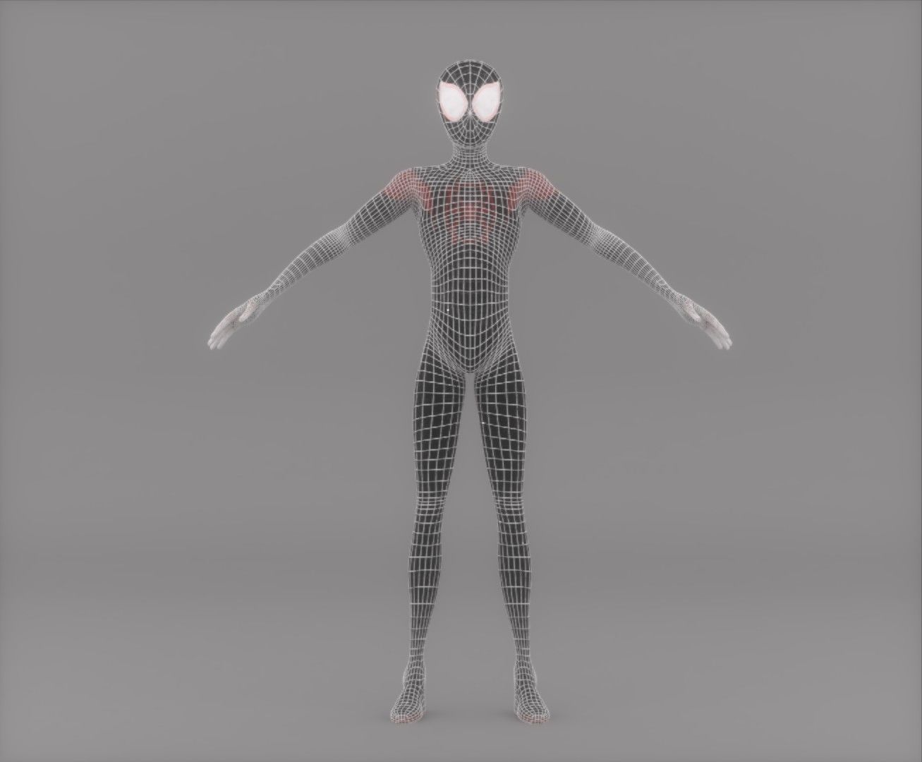 Spiderman Miles Morales  3D model_2