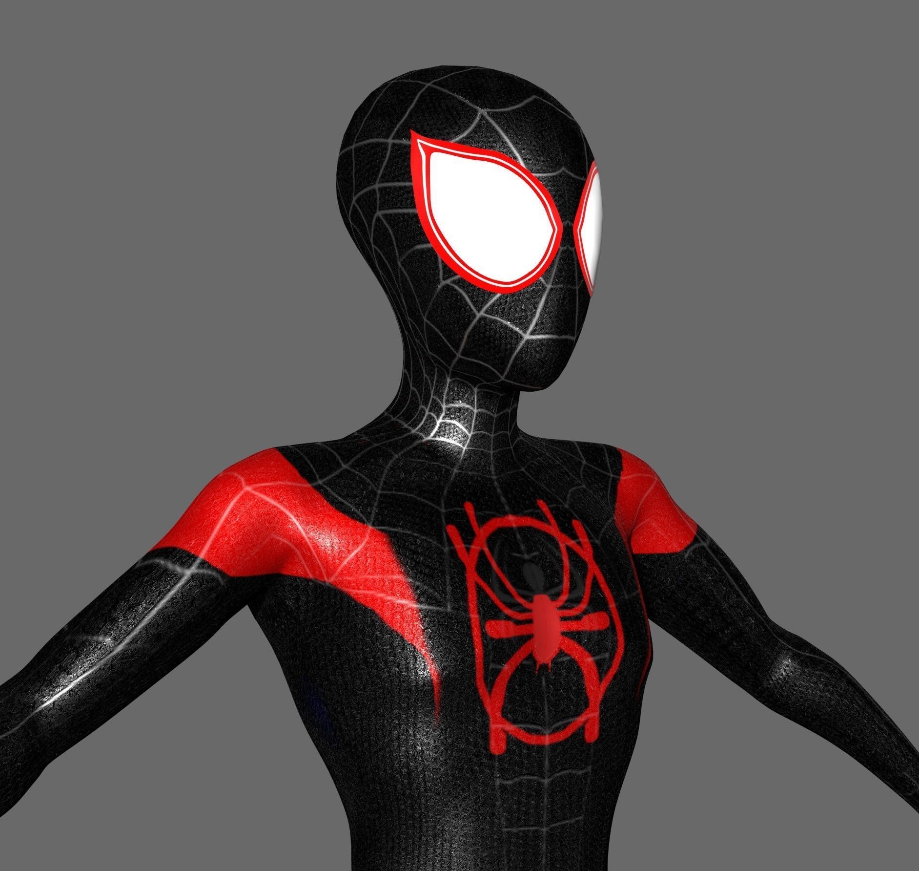 Spiderman Miles Morales  3D model_1