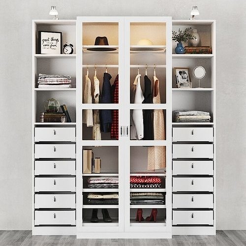 Wardrobe PAKS from IKEA 3D model