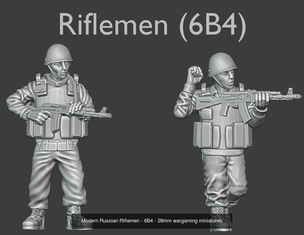 Modern Russian Pack - 28mm wargaming miniatures 3D Model Collection_5