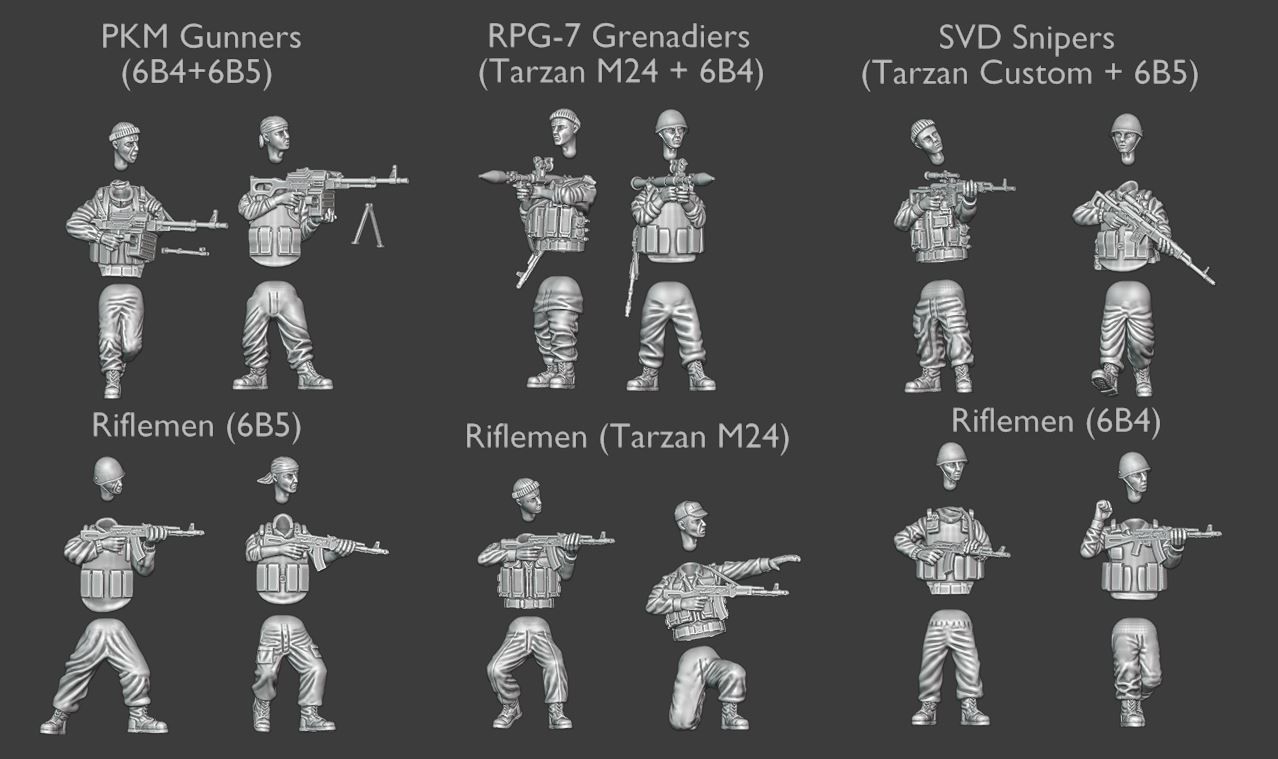 Modern Russian Pack - 28mm wargaming miniatures 3D Model Collection_2