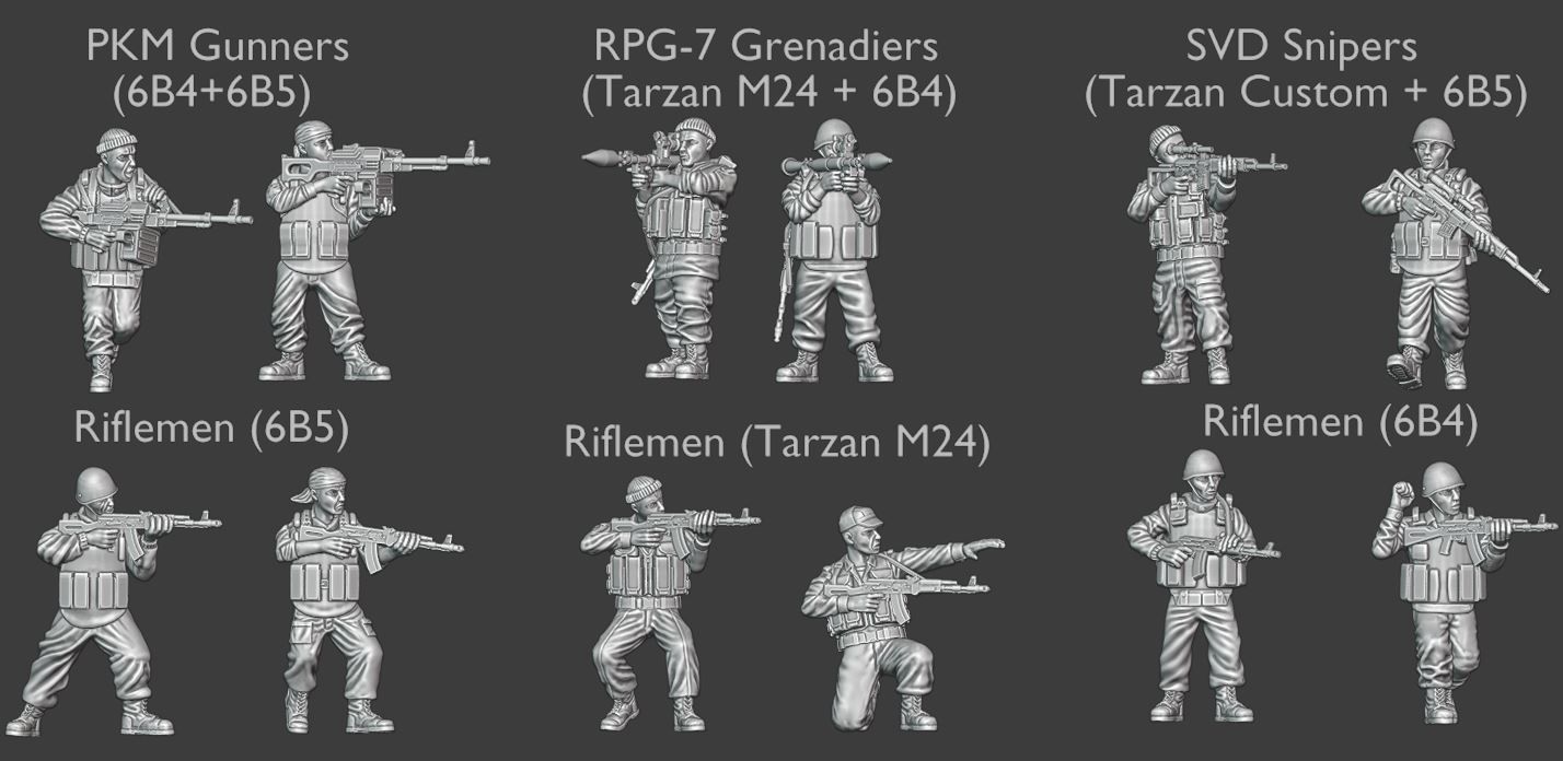 Modern Russian Pack - 28mm wargaming miniatures 3D Model Collection_0