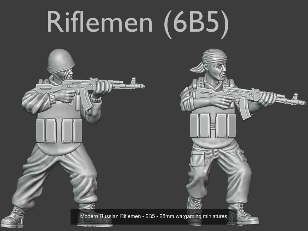 Modern Russian Pack - 28mm wargaming miniatures 3D Model Collection_4