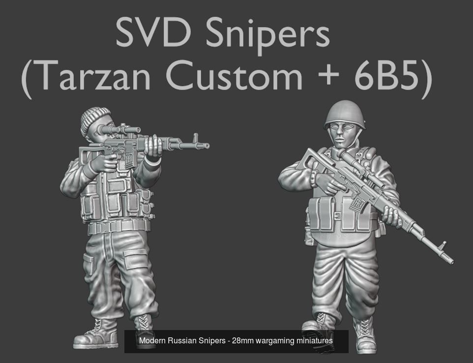 Modern Russian Pack - 28mm wargaming miniatures 3D Model Collection_8