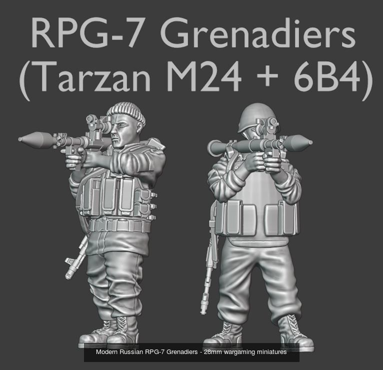 Modern Russian Pack - 28mm wargaming miniatures 3D Model Collection_7