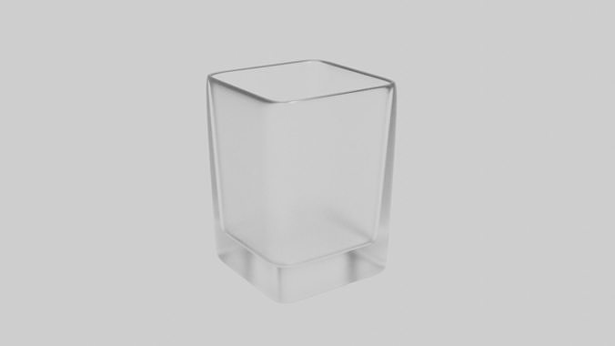 Old Fashioned glass Free 3D model