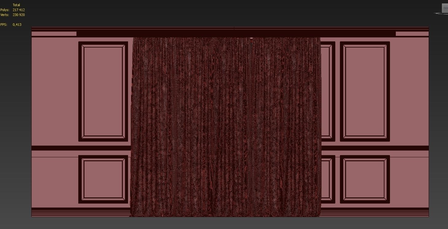 Curtain Set 276 3D model_4