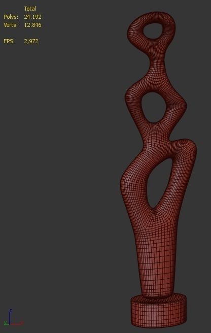Decorative Sculpture Free 3D model_5