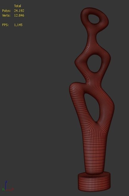 Decorative Sculpture Free 3D model_4