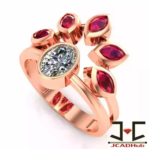 022 - Rose Gold Ladies Ring