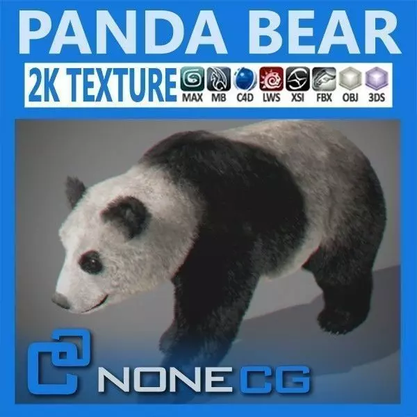 Panda Bear 3D model_0