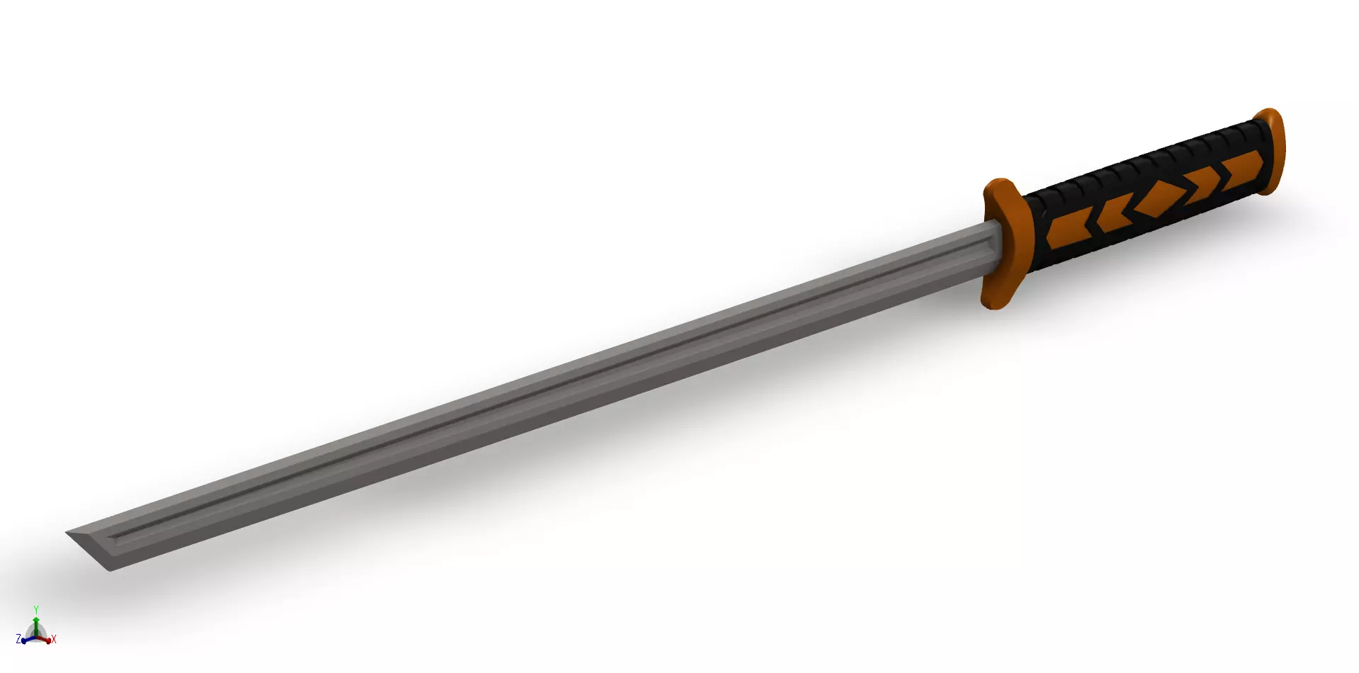 Sword - 997mm in length - 39 inches in length Free 3D print model