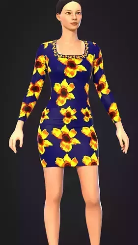 SUN FLOWER DRESS
