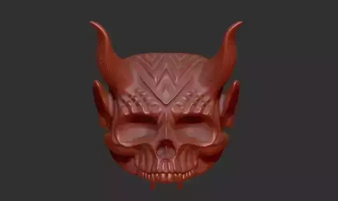 Horned skull