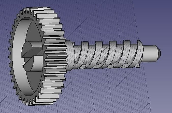 Gear worm gear 3D model