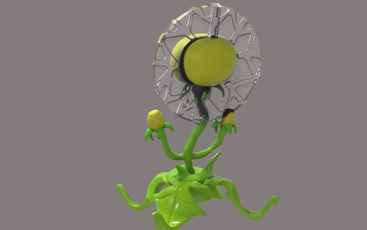 Dandelion Flower PVZ 3D print model_2