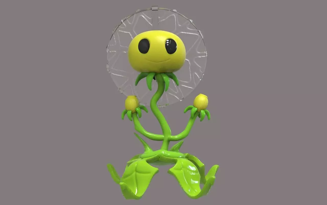 Dandelion Flower PVZ 3D print model_0