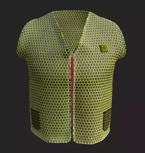 Jilette vest with zippers