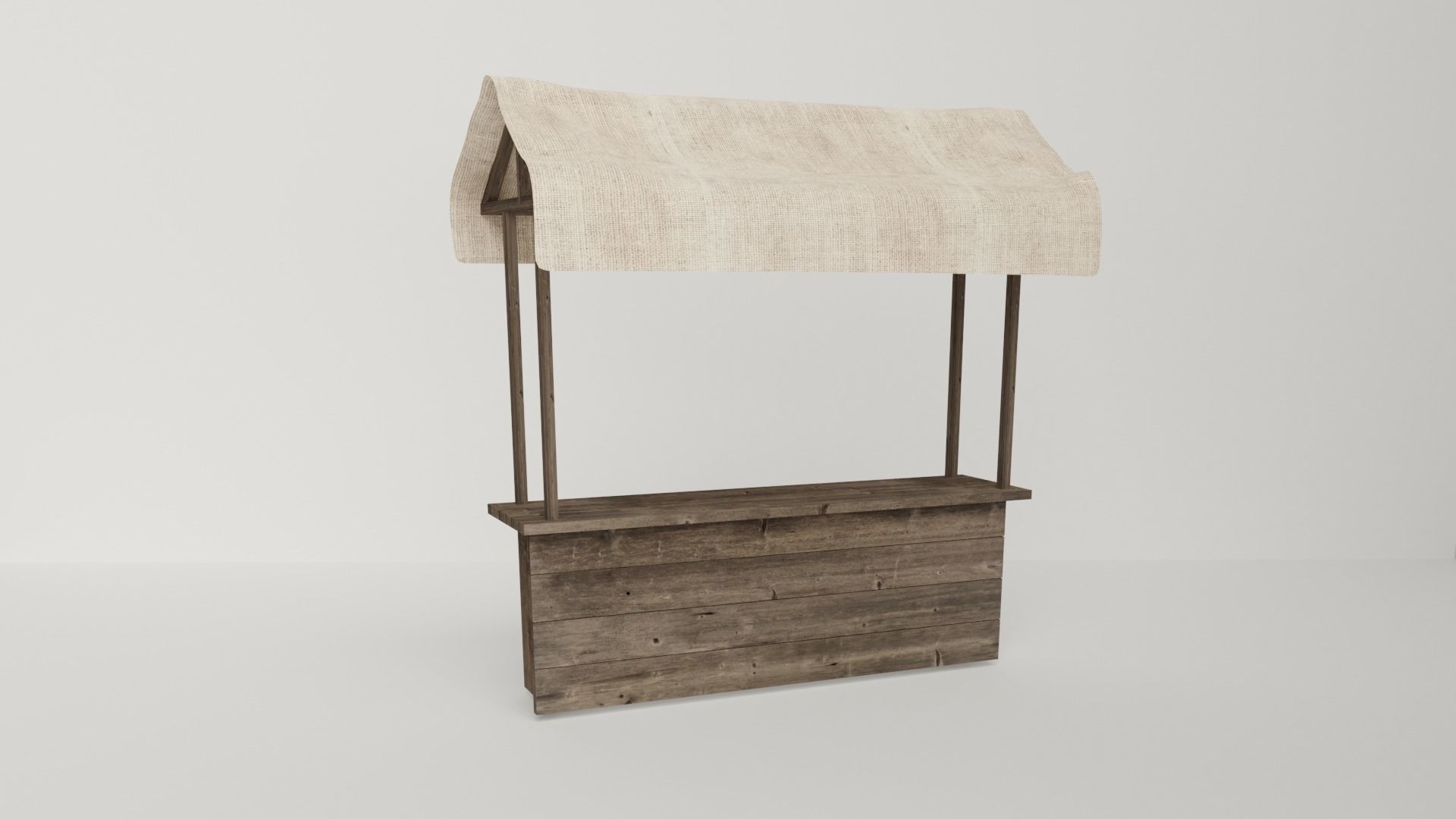 Medieval Marketplace 3D model_4