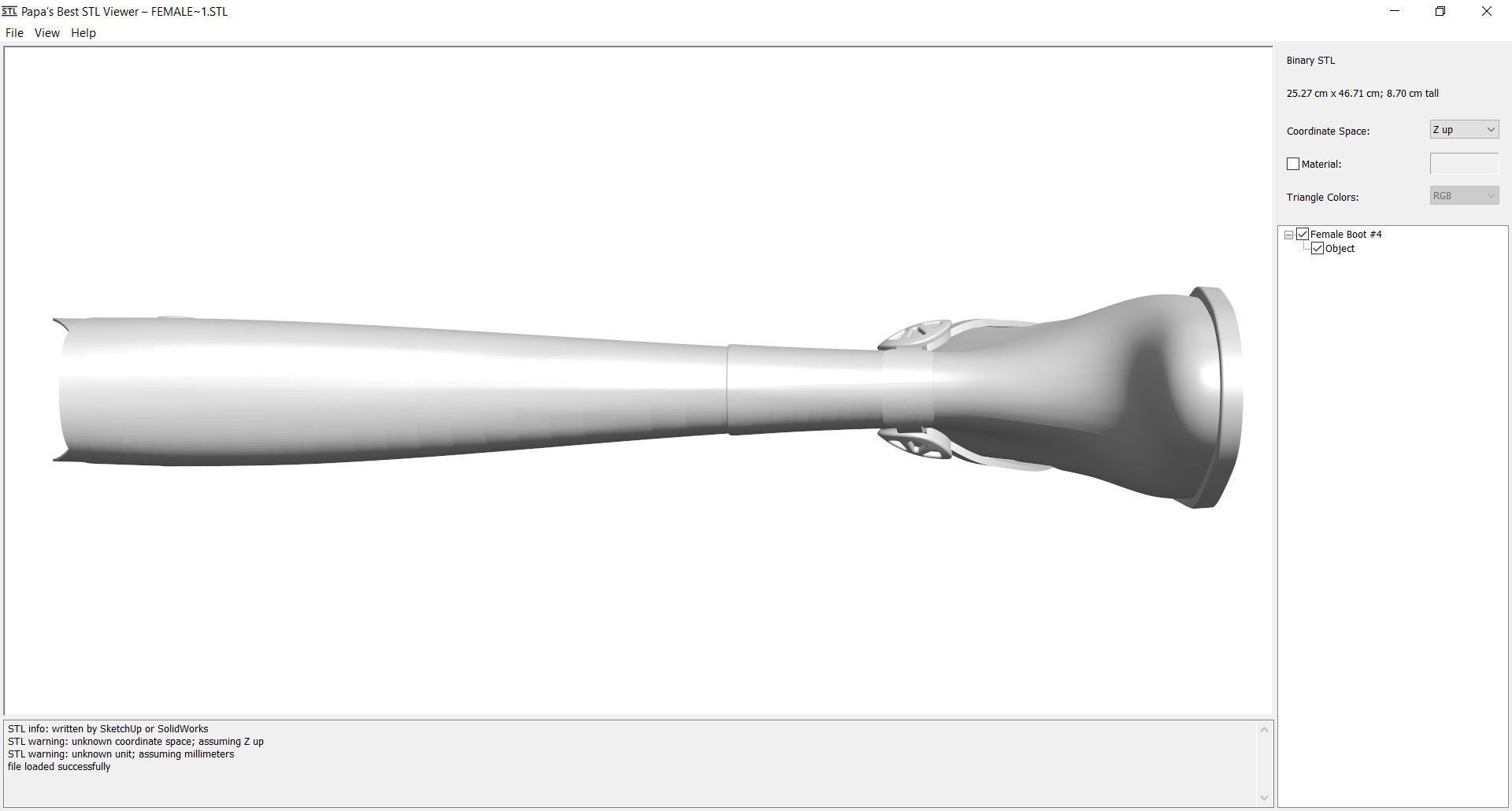 Boot - Female 3D print model_4