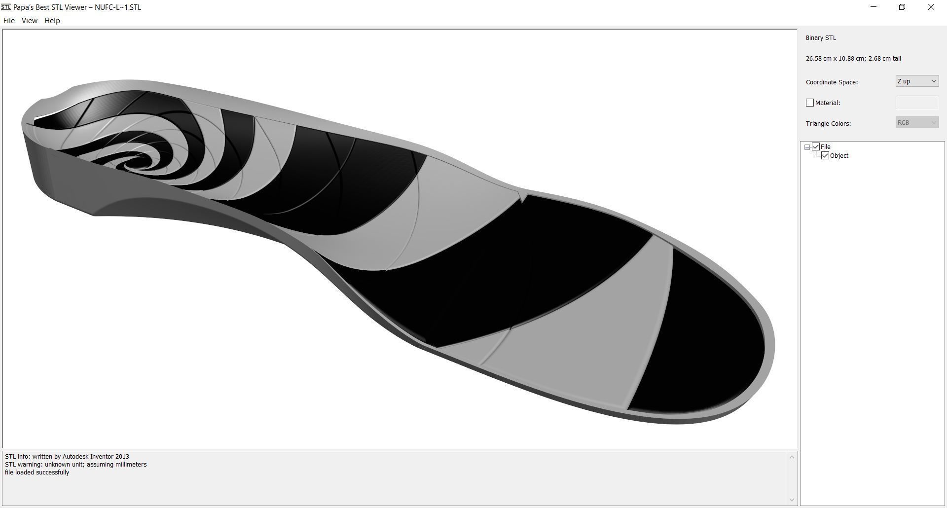 Insole - NUFC 3D print model_4