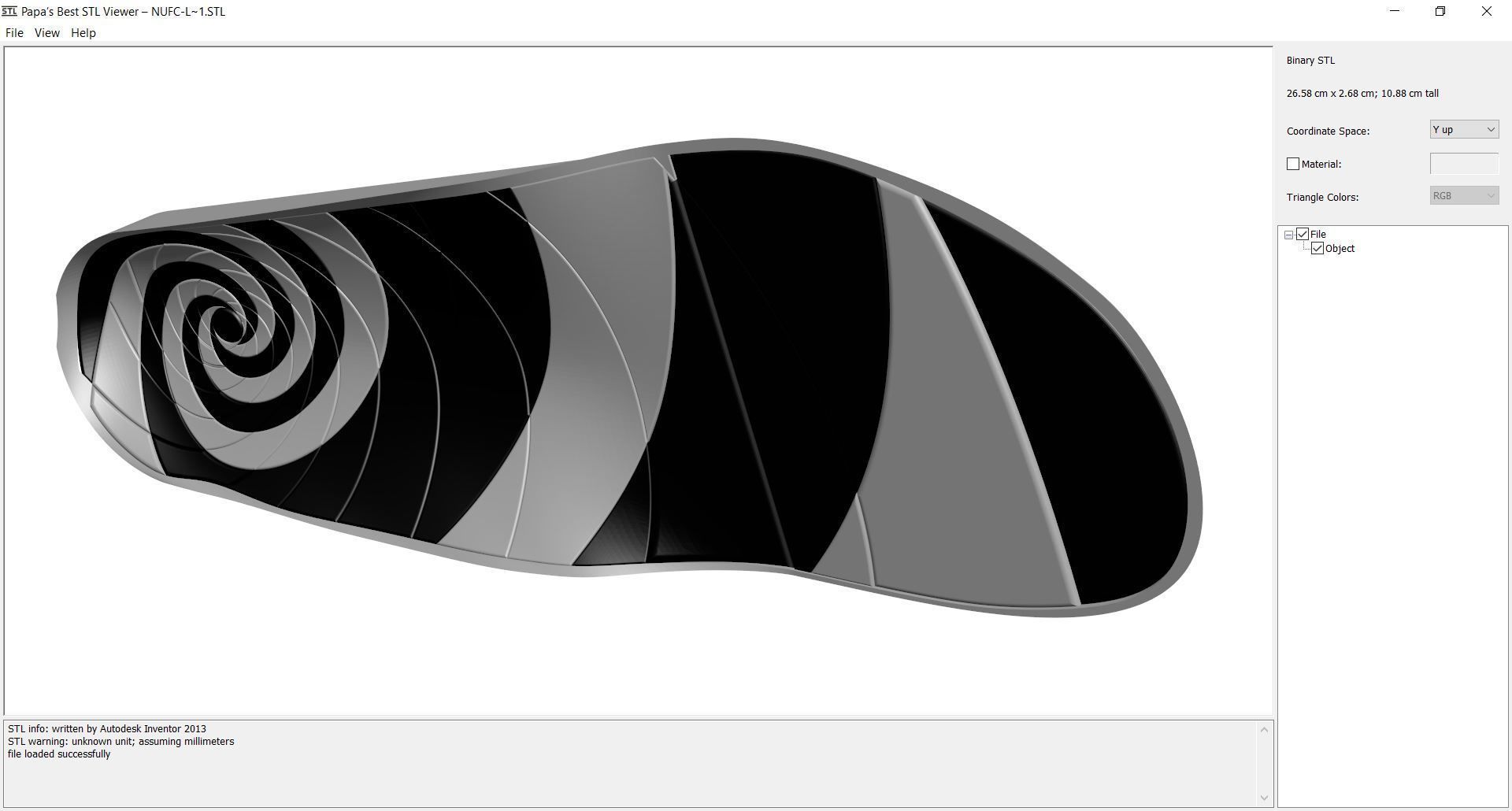 Insole - NUFC 3D print model_1