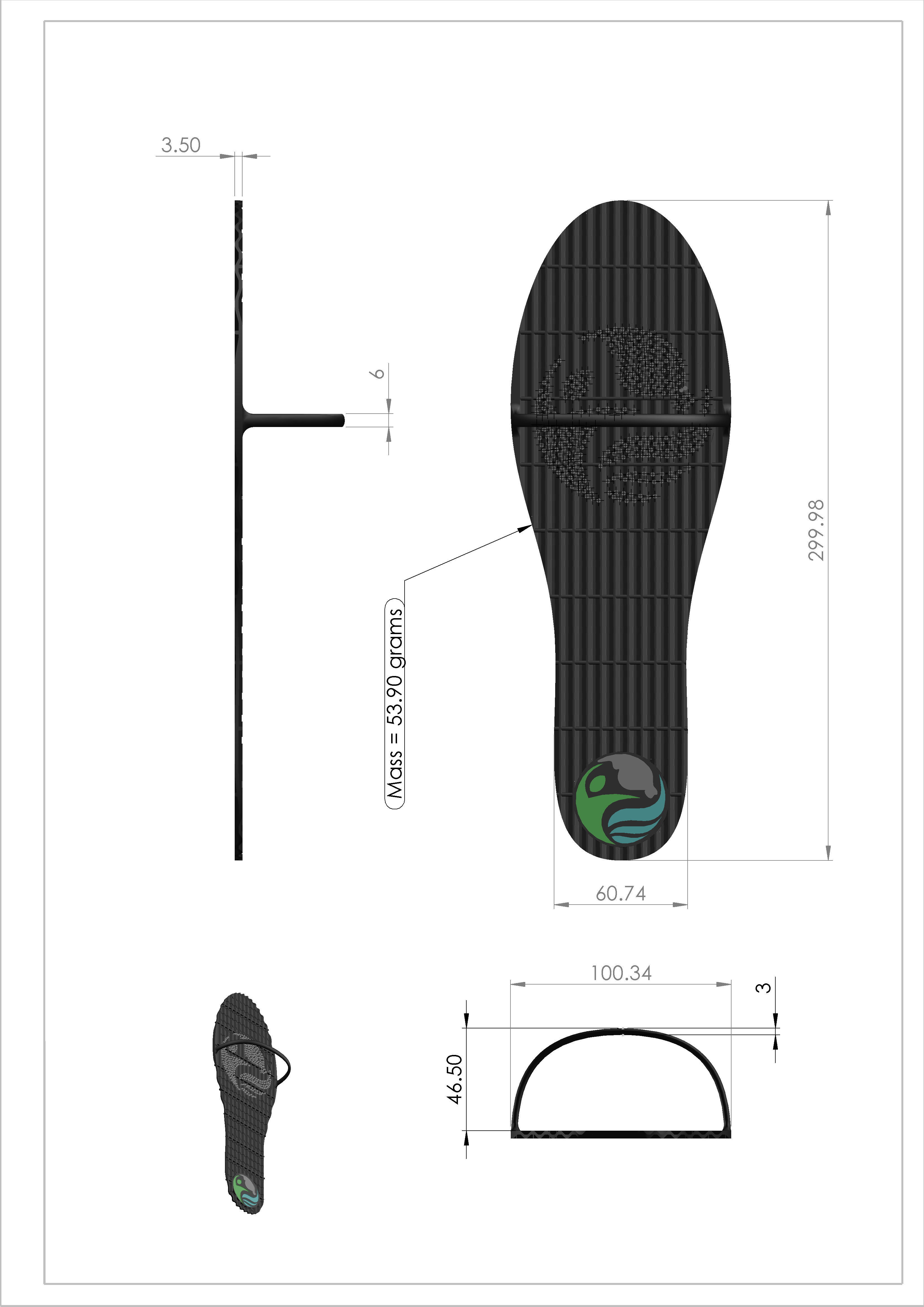 Shoe - slipper 3D print model_9