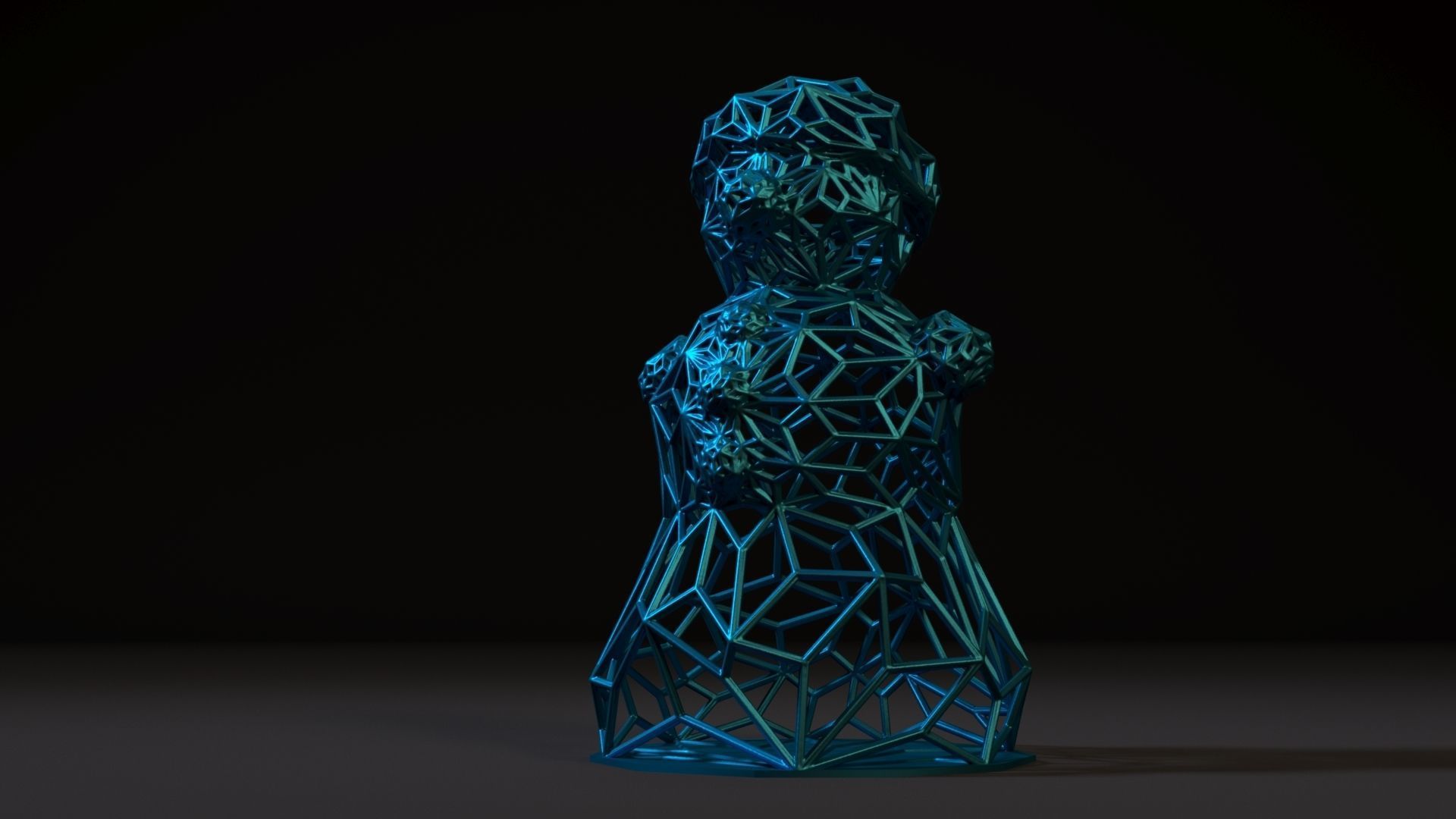 Snowman 2 ring 3D print model_6