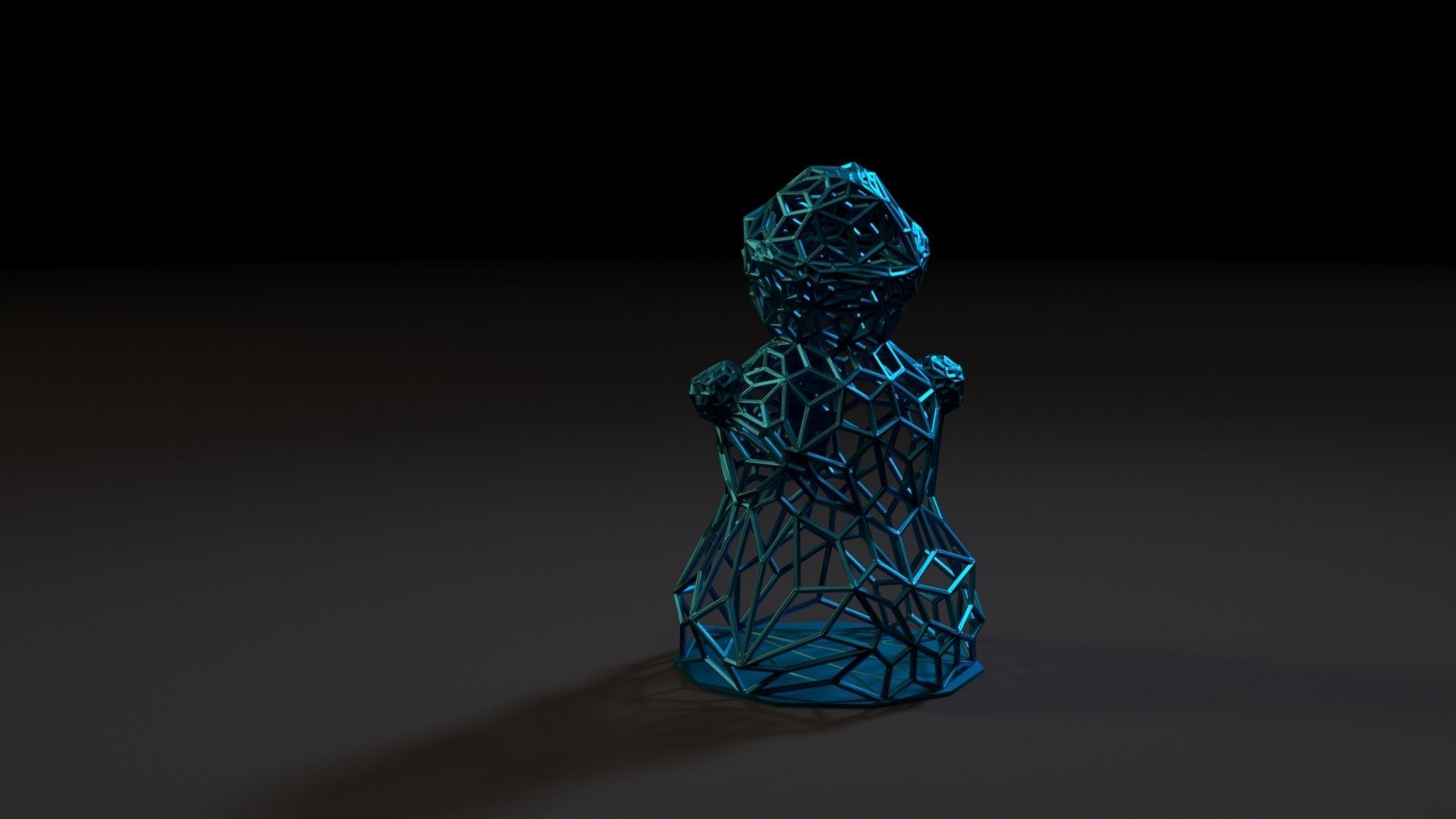 Snowman 2 ring 3D print model_4