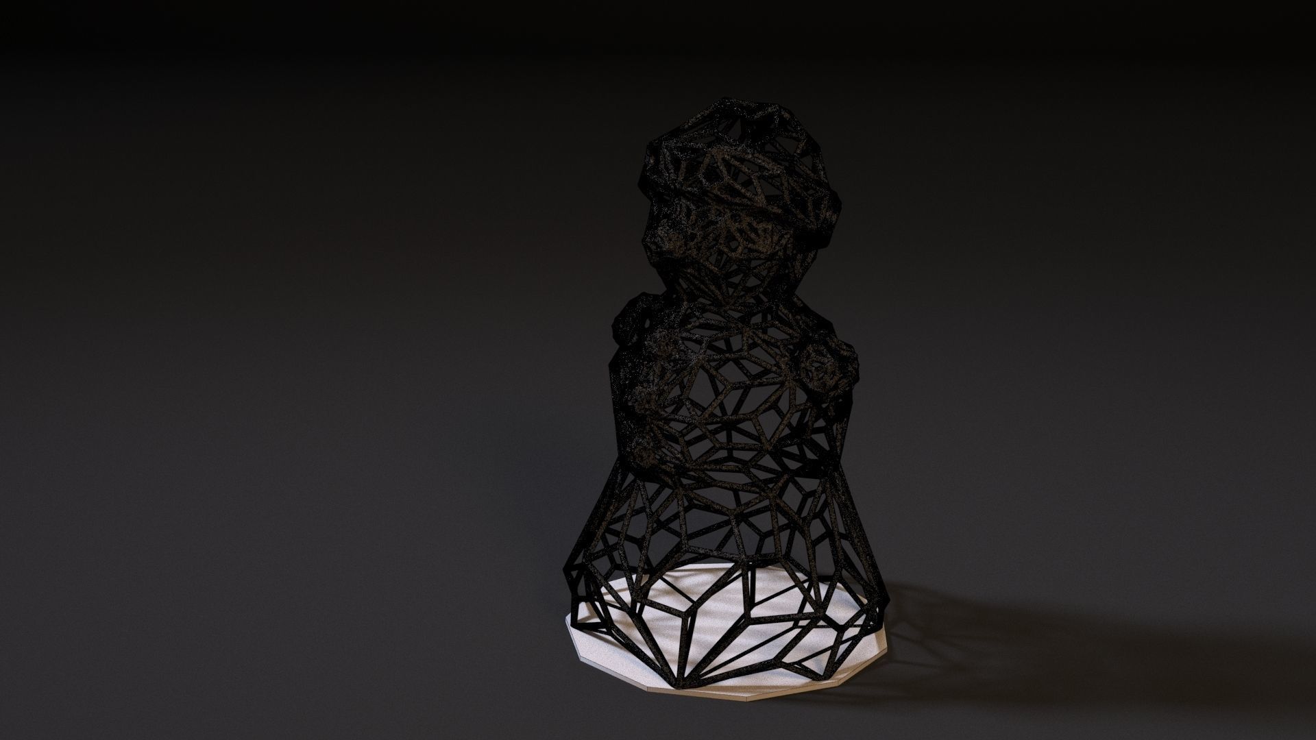 Snowman 2 ring 3D print model_7