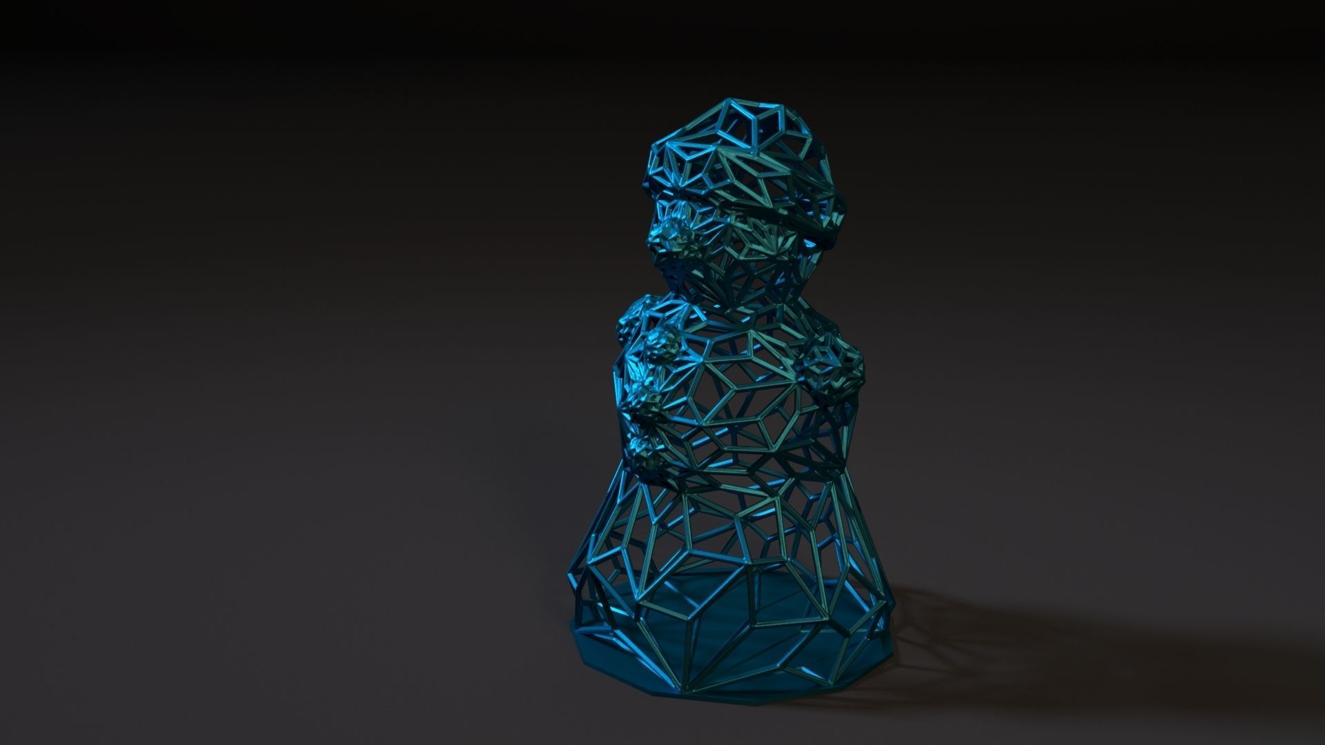 Snowman 2 ring 3D print model_1