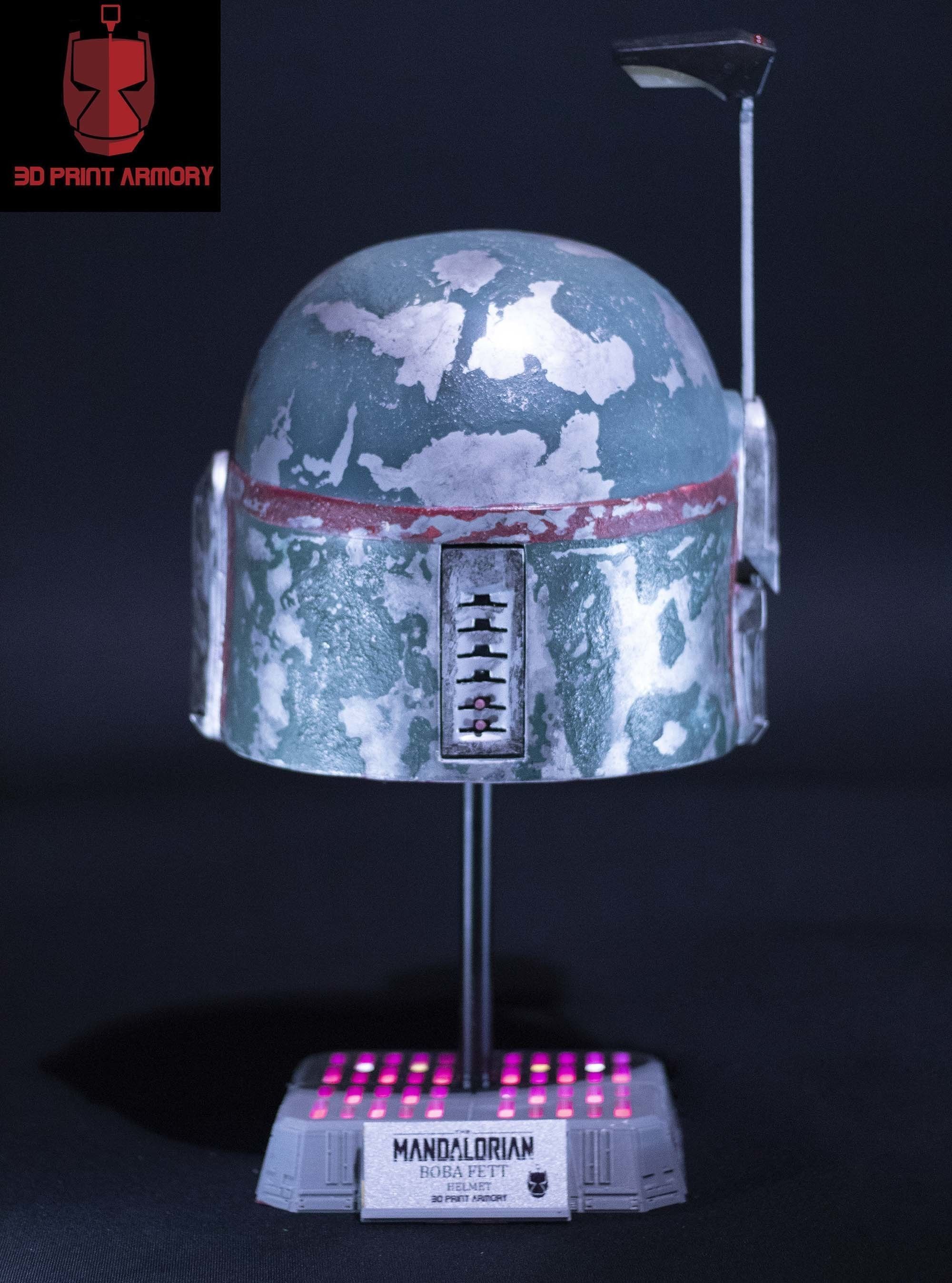 Boba Fett The Mandalorian Series Accurate Helmet STL 3D model_21