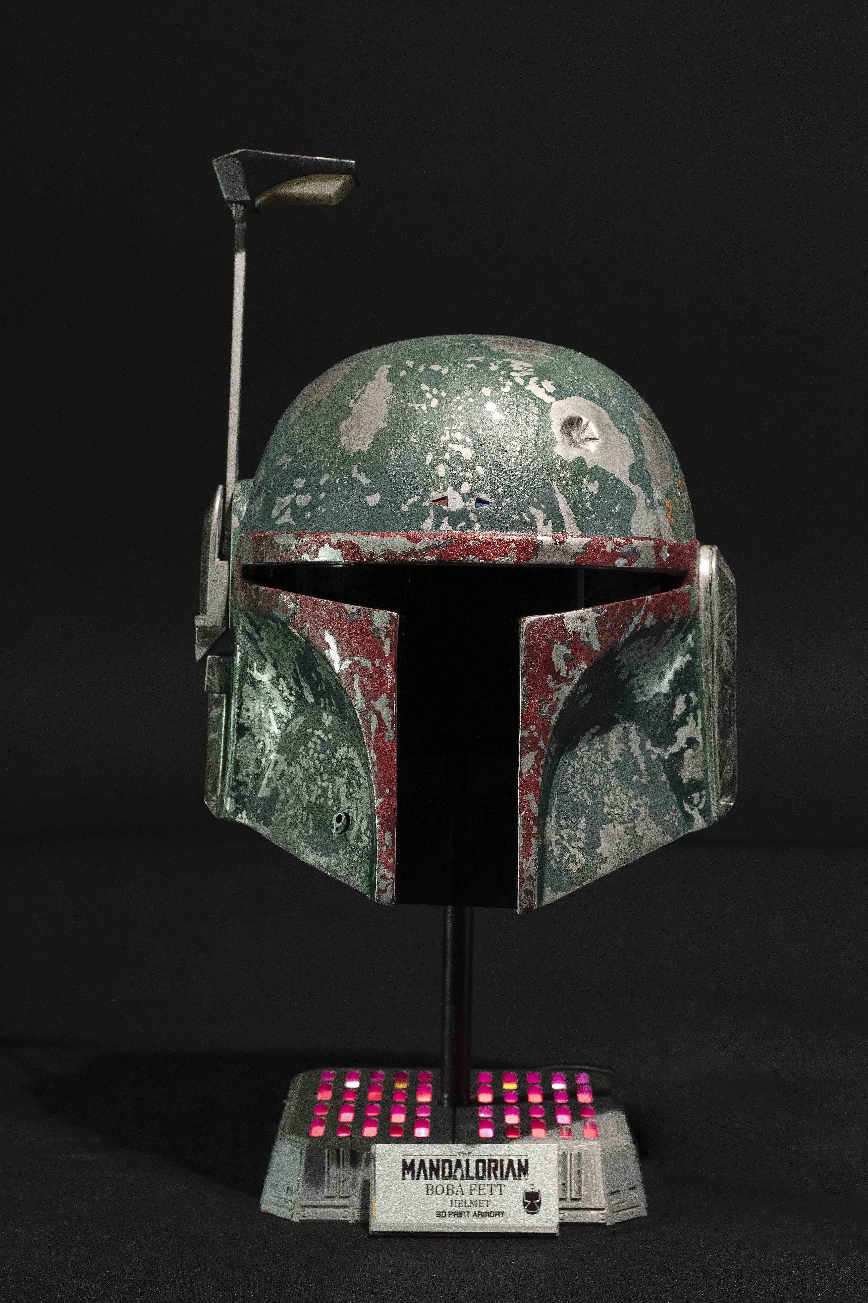 Boba Fett The Mandalorian Series Accurate Helmet STL 3D model_16