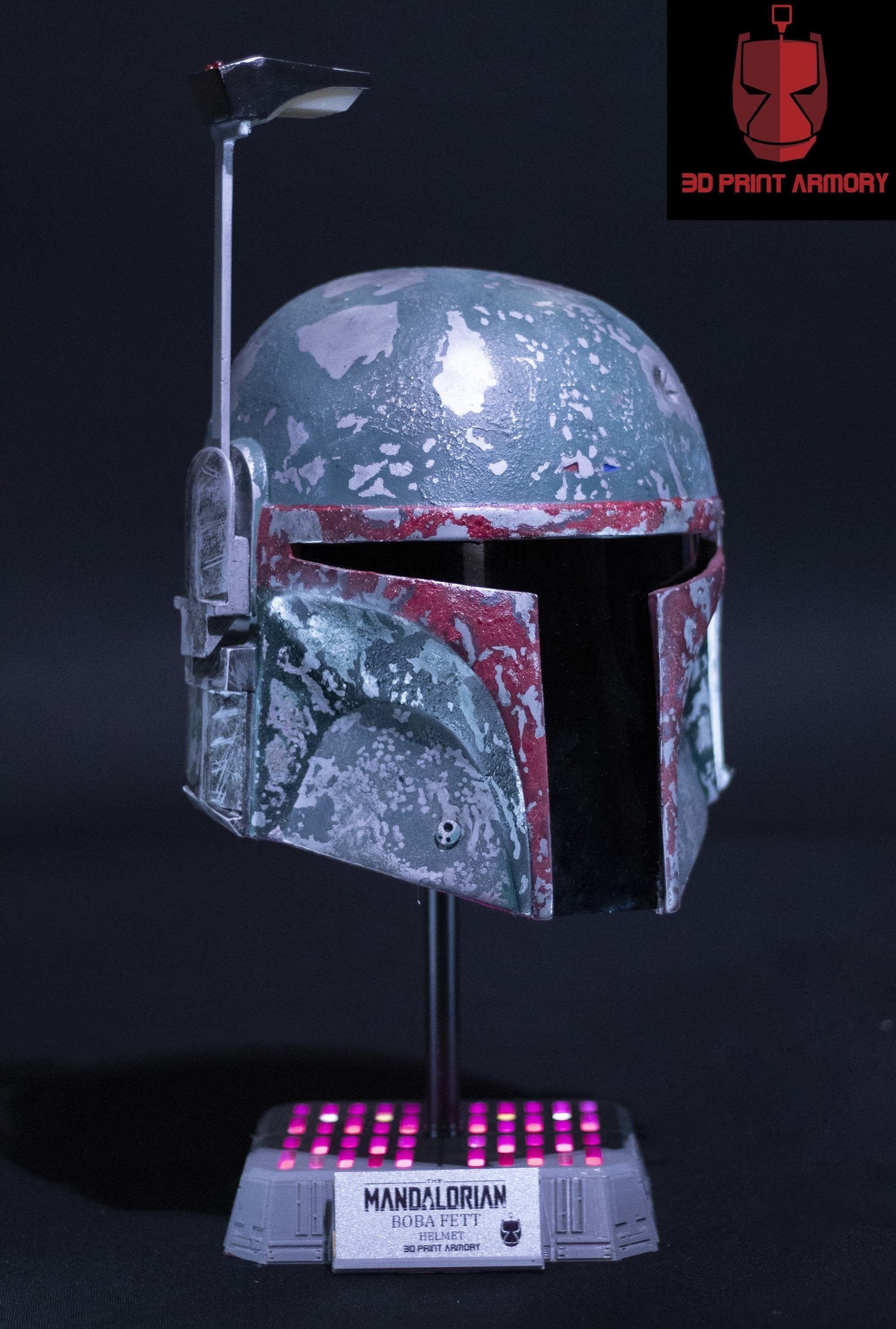 Boba Fett The Mandalorian Series Accurate Helmet STL 3D model_19
