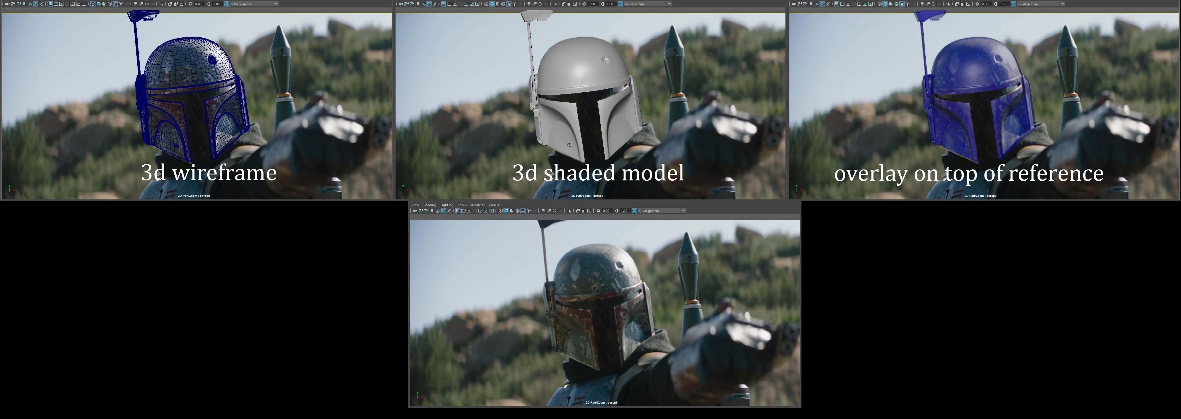 Boba Fett The Mandalorian Series Accurate Helmet STL 3D model_5