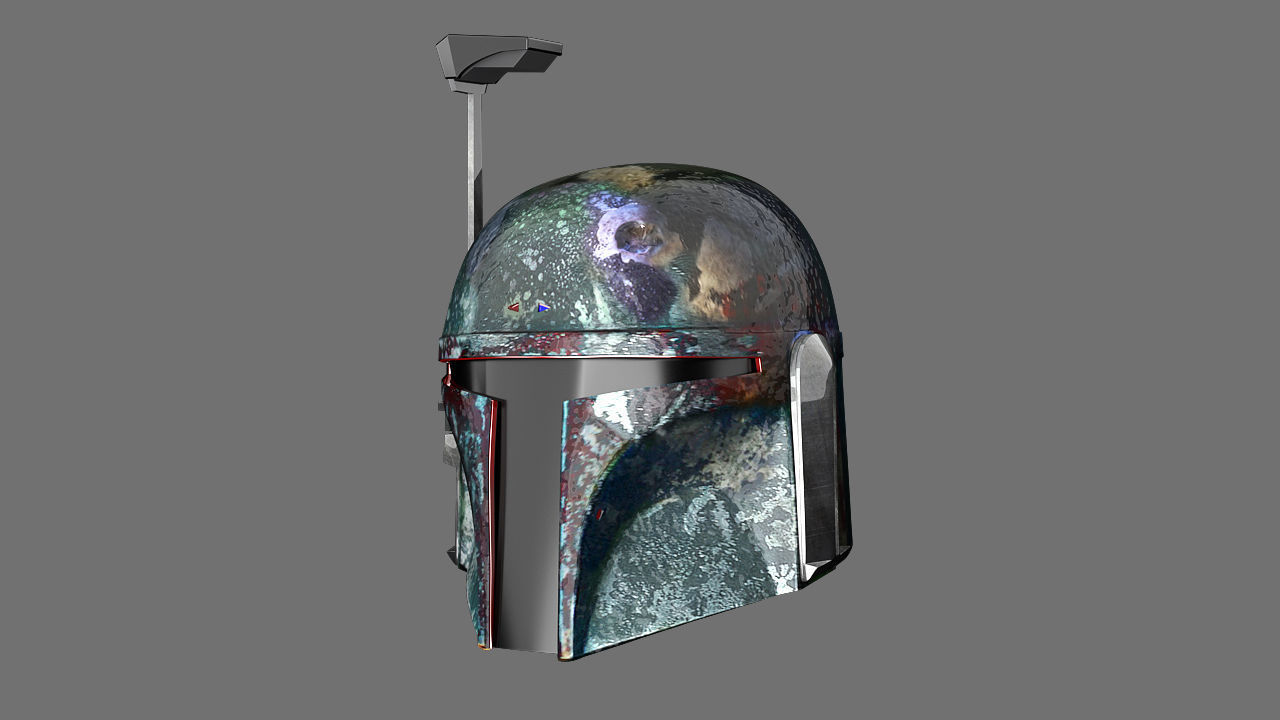 Boba Fett The Mandalorian Series Accurate Helmet STL 3D model_2