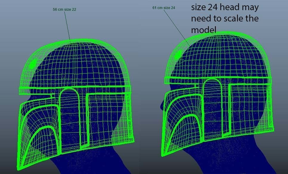 Boba Fett The Mandalorian Series Accurate Helmet STL 3D model_17