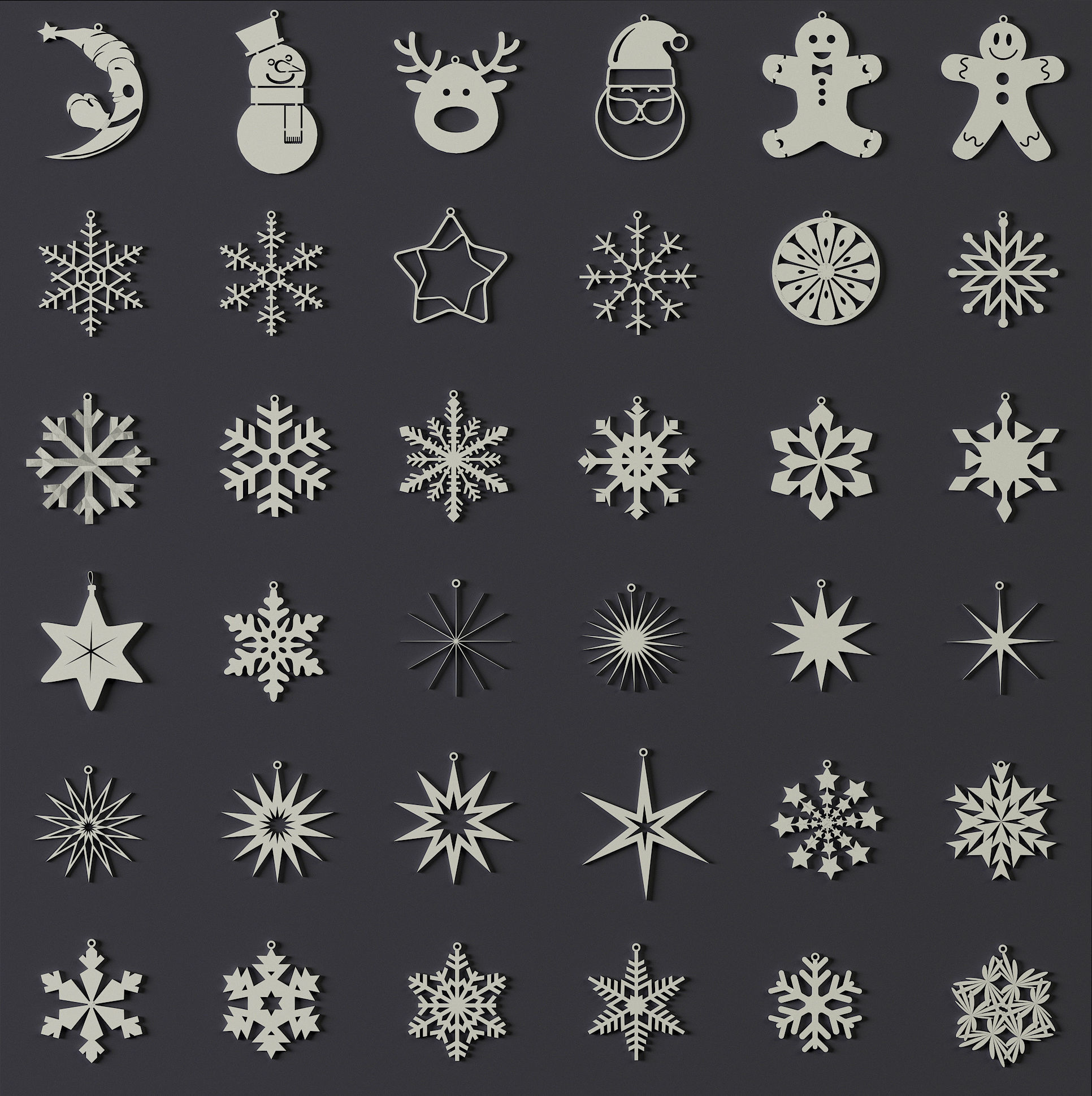 150 Printable Christmas Decoration 3D print model_6
