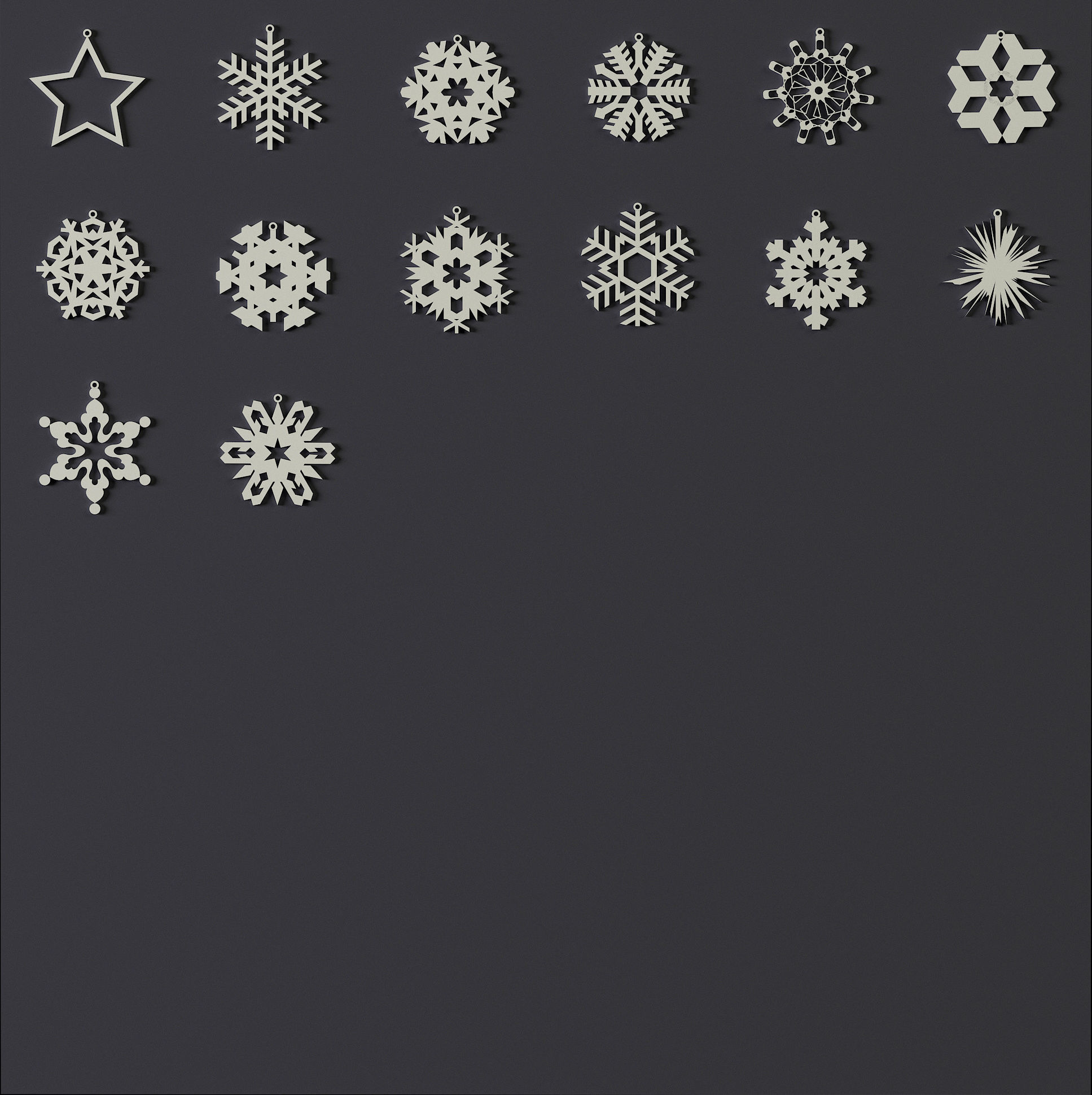 150 Printable Christmas Decoration 3D print model_7