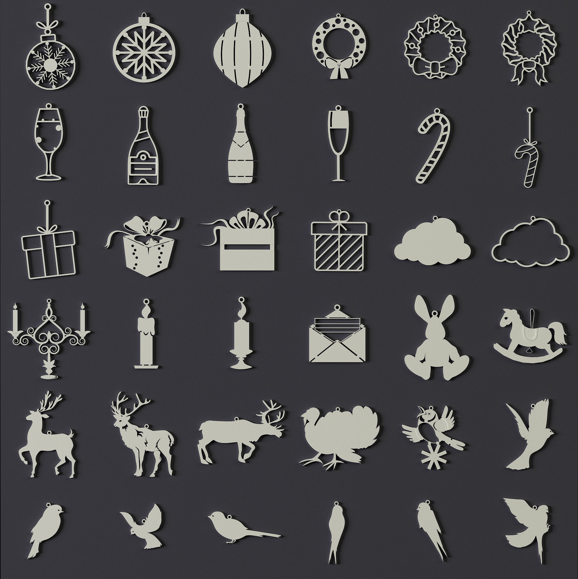150 Printable Christmas Decoration 3D print model_4