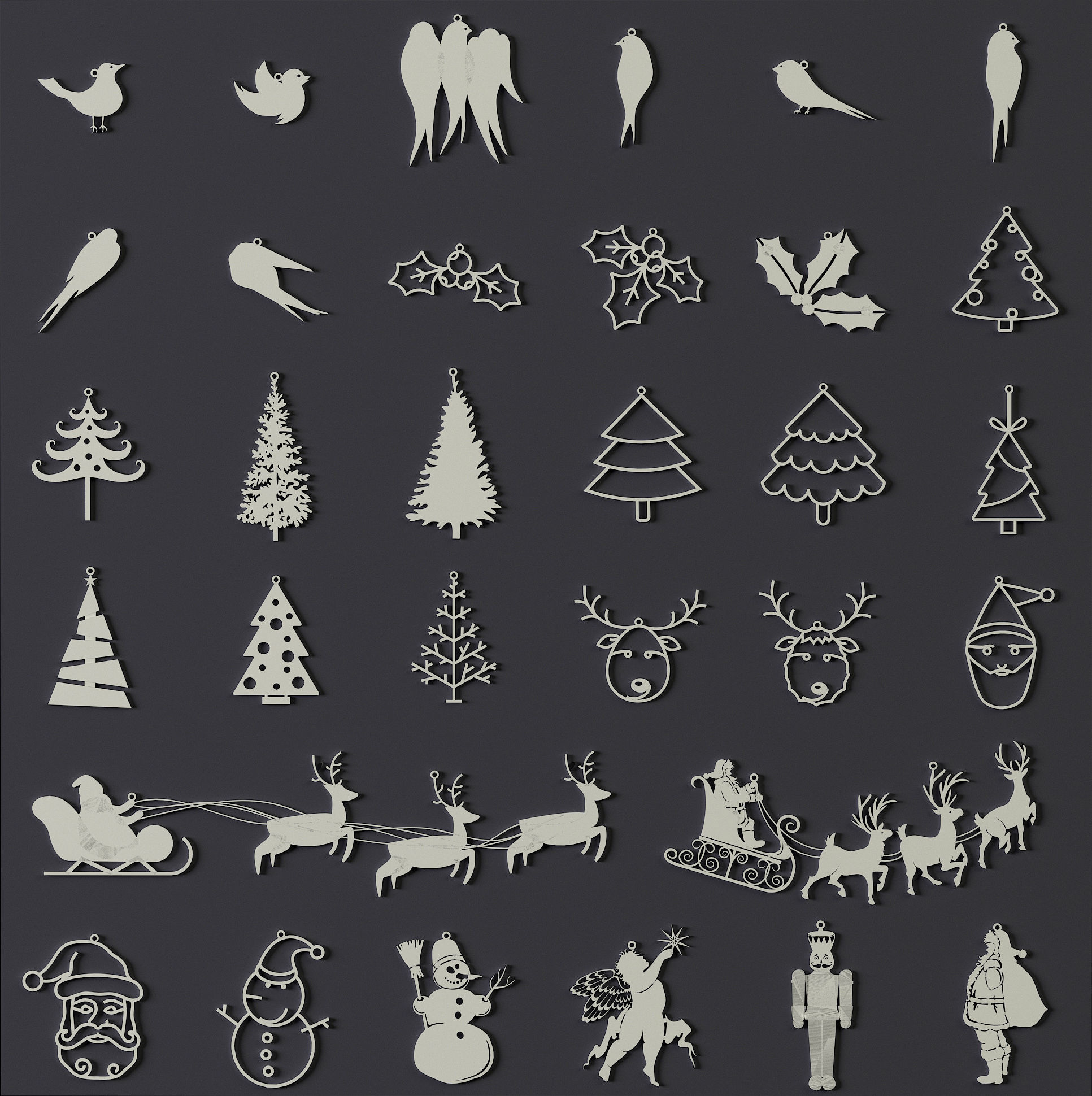 150 Printable Christmas Decoration 3D print model_5
