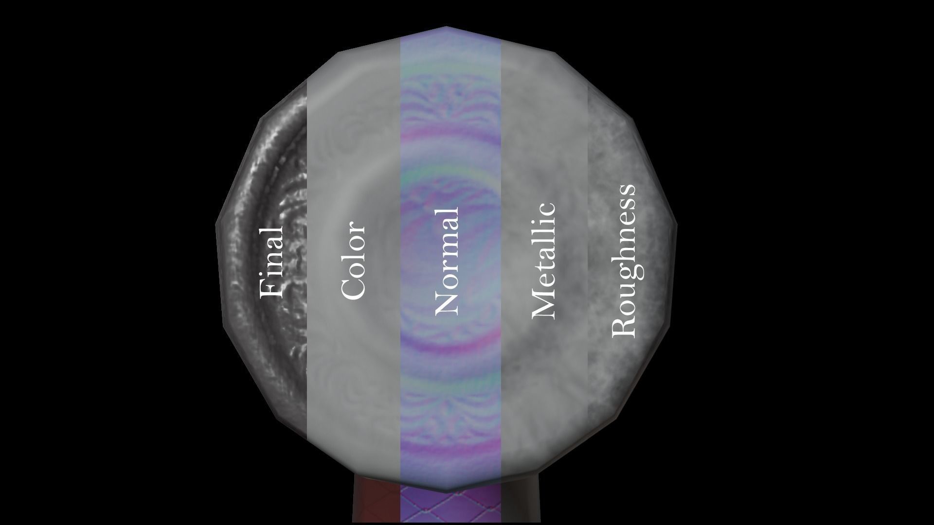 Classic Sword Low-poly 3D model_5