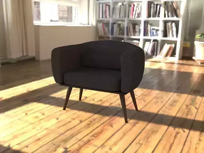 Modern Single Sofa Model for Office 