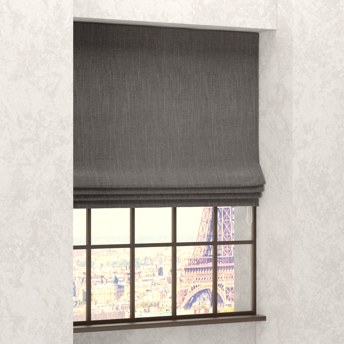 RH Flat romain shade collection 3D model_6