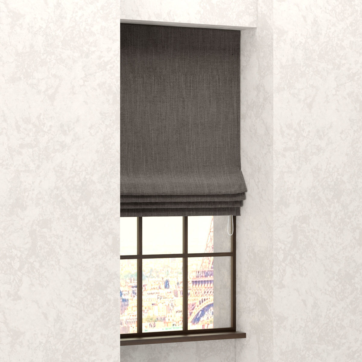 RH Flat romain shade collection 3D model_2