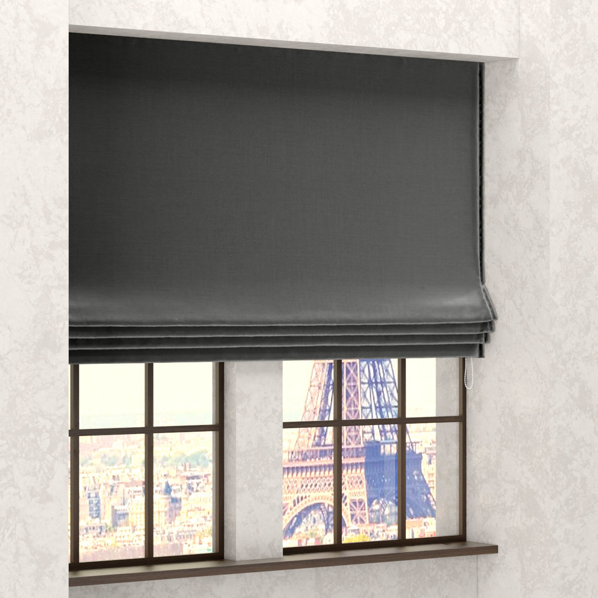 RH Flat romain shade collection 3D model_12