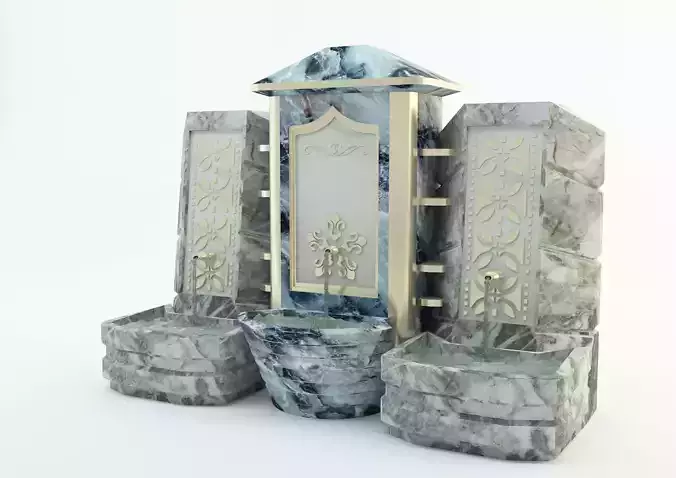  historical fountain 3d model