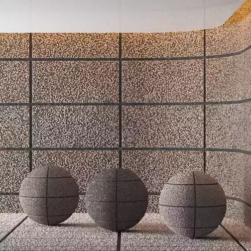 Hemase Mat 03 - Exposed Aggregate Concrete - 3 Colors Texture