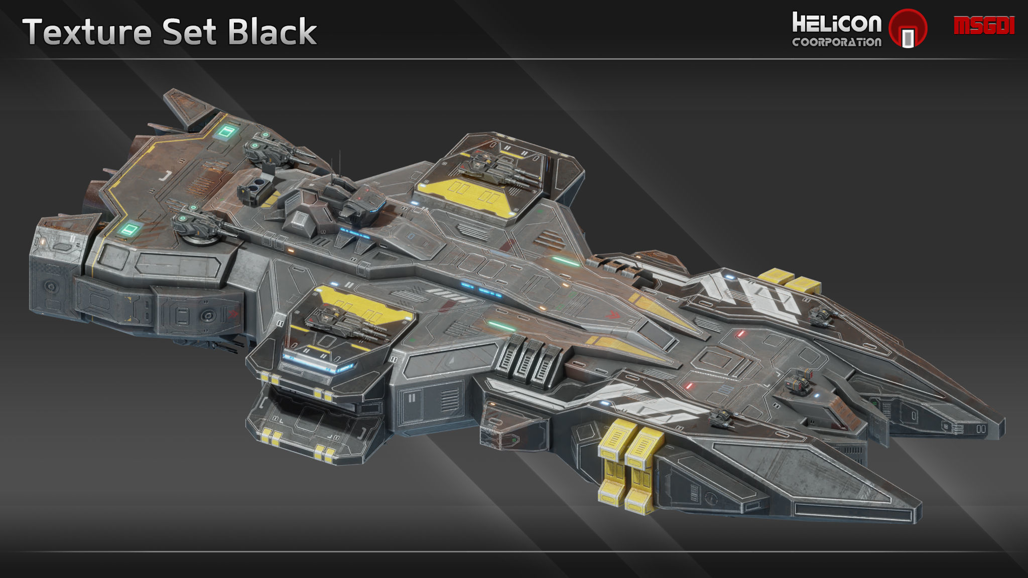 Bastion Class Destroyer Low-poly 3D model_8